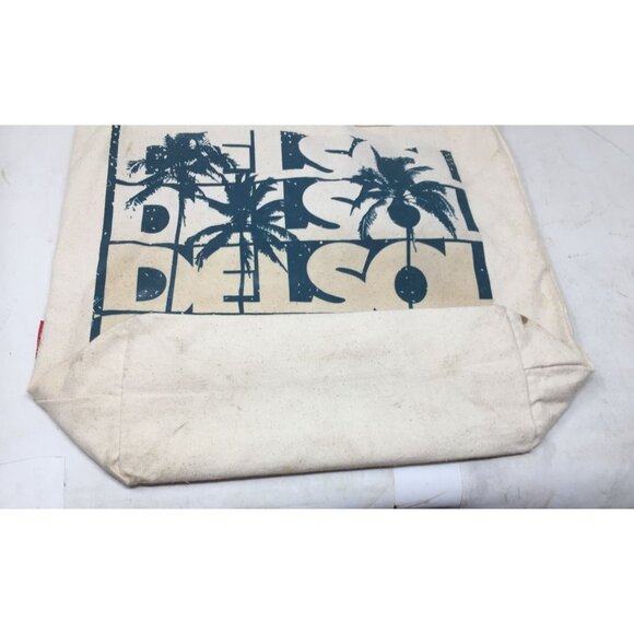 Large White Del Sol Color change Tote Bag with Palm Trees on it - Picture 5 of 12